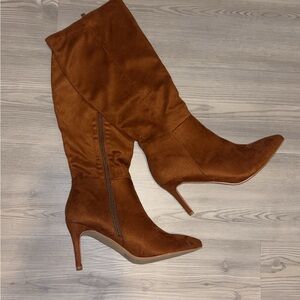 Elegant Brown Knee-High Women's Boots